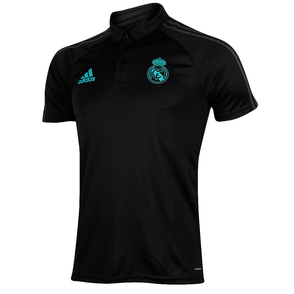 Polo de Paseo Real Madrid 2017/2018 Negro - Fútbol Factory
