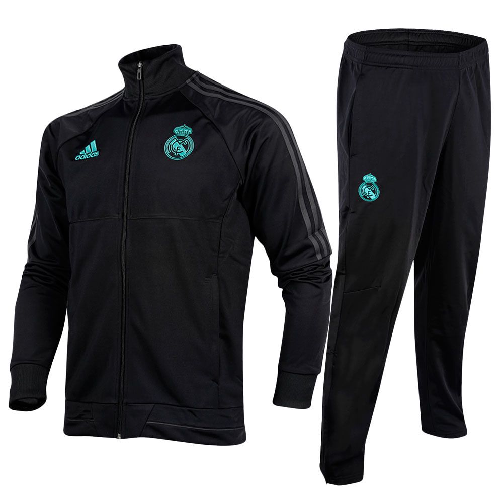 Chándal de Paseo Real Madrid 2017/2018 Negro - Fútbol Factory