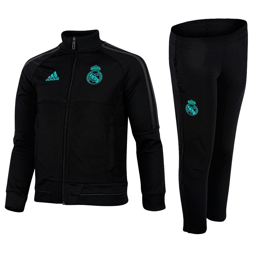 Chándal de Paseo Real Madrid 2017/2018 Junior Negro - Fútbol Factory