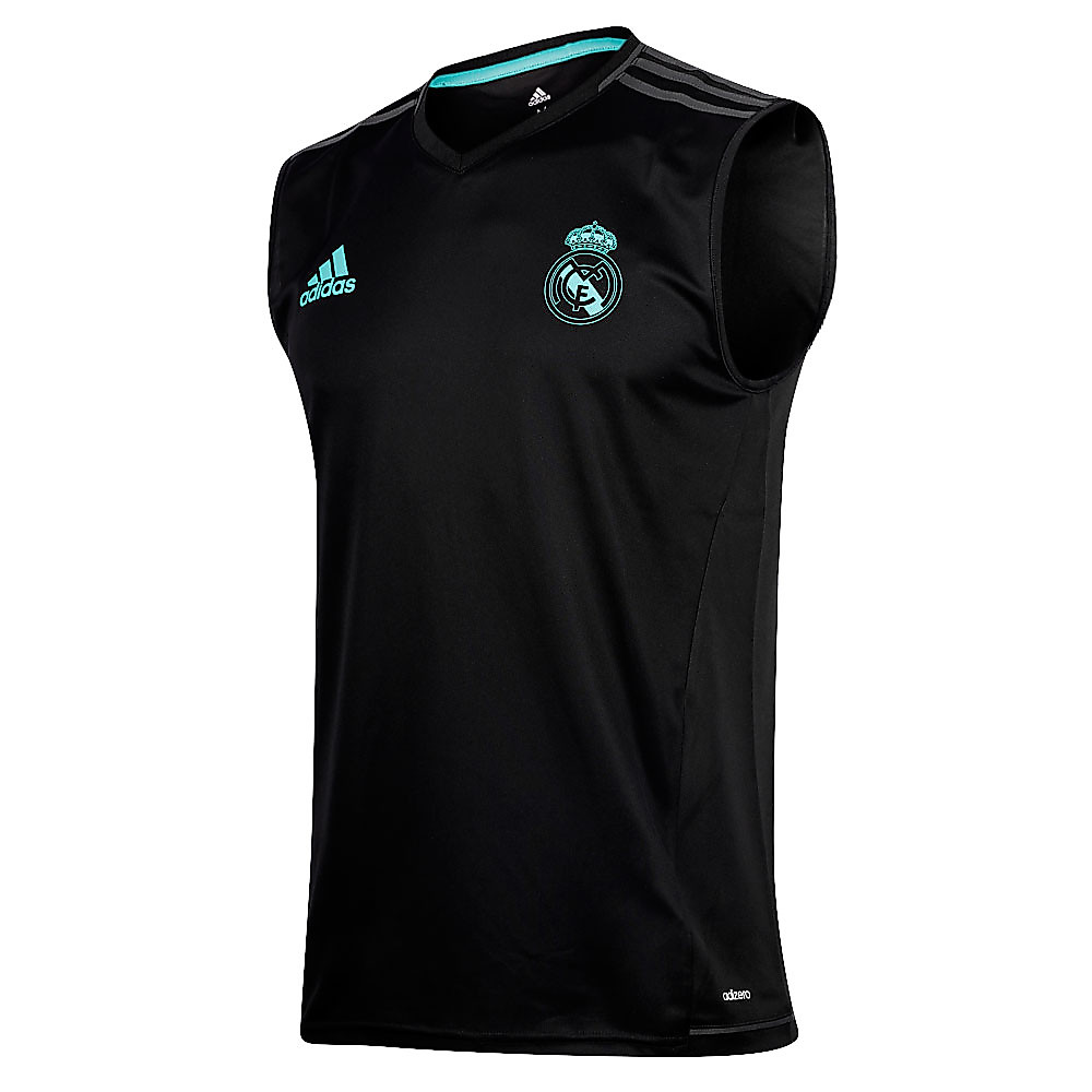 Camiseta de Training Real Madrid 2017/2018 Sin Mangas Negro - Fútbol Factory