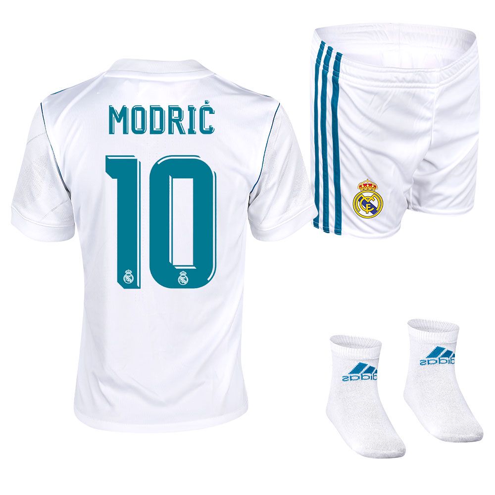 Conjunto 1ª Real Madrid 2017/2018 Modric Bebé - Fútbol Factory