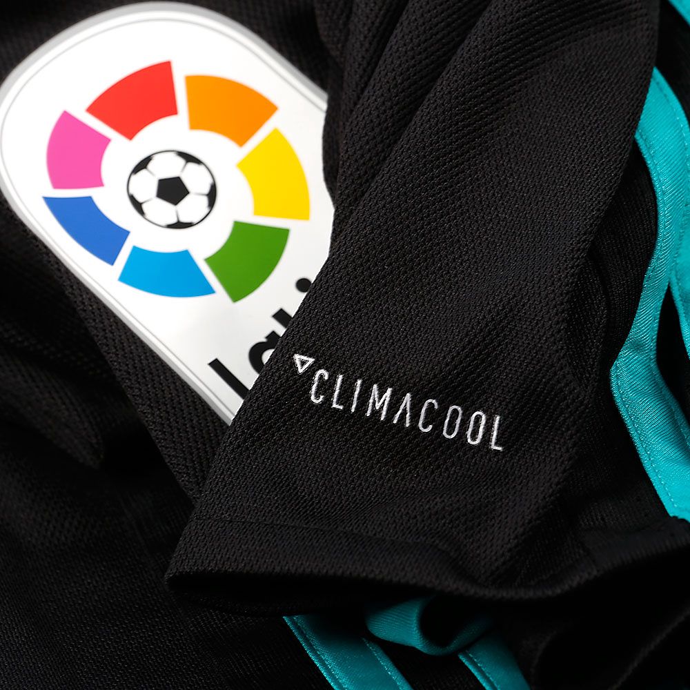 Camiseta 2ª Real Madrid 2017/2018 LaLiga Junior Negro - Fútbol Factory