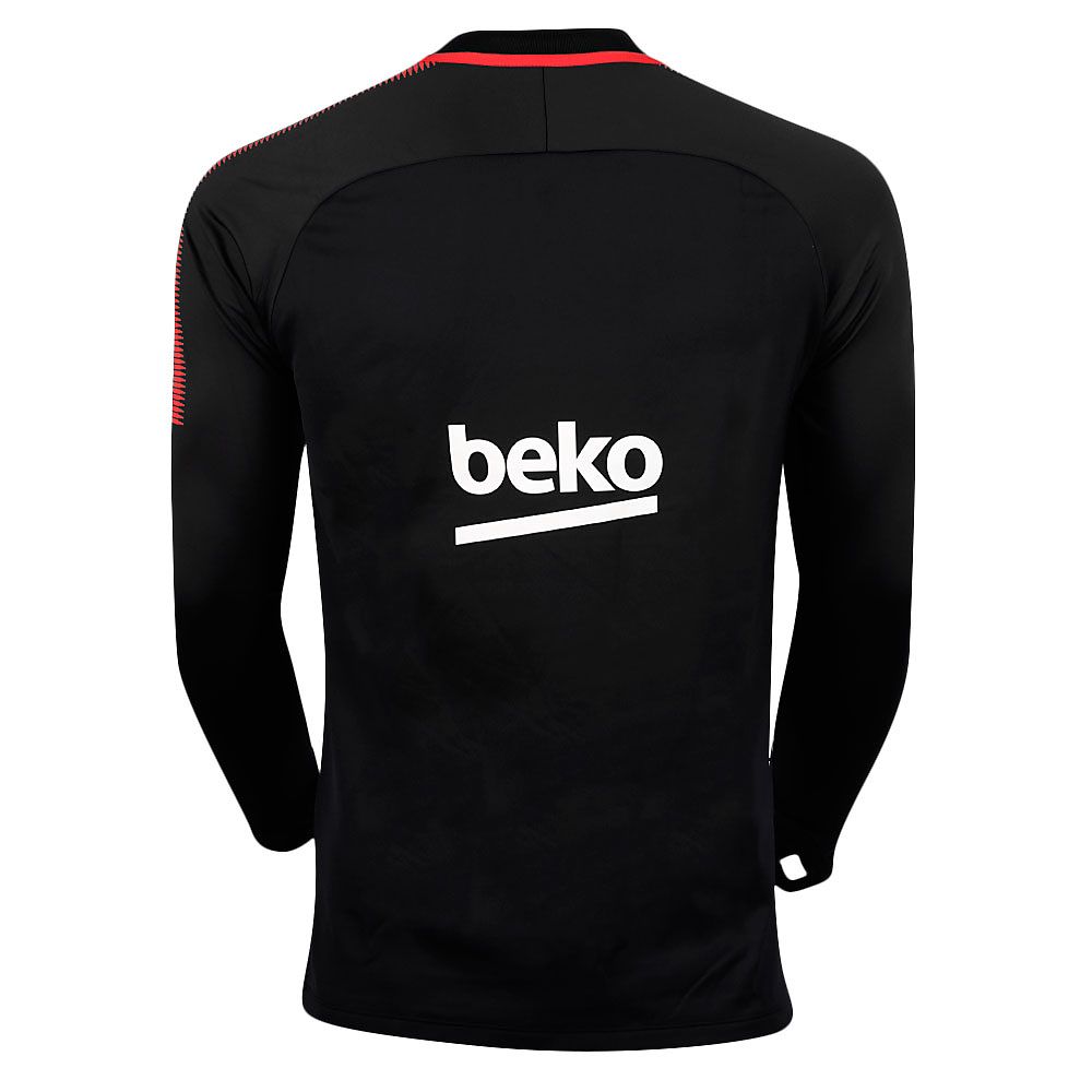 Sudadera de Training FC Barcelona Dry Squad Drill 1/4 2017/2018 Negro - Fútbol Factory