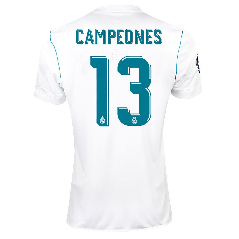 Camiseta 1ª Real Madrid 2017/2018 Campeones UCL - Fútbol Factory