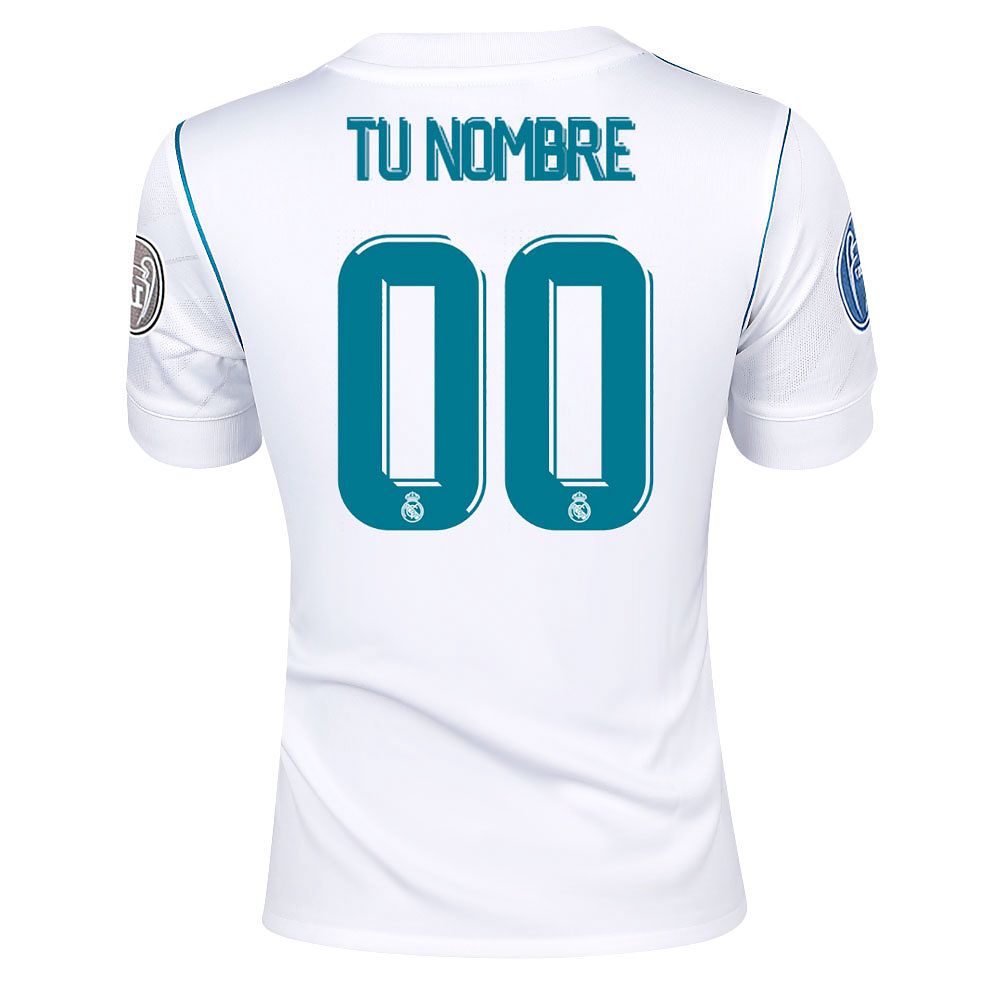 Camiseta 1ª Real Madrid 2017/2018 Personalizado UCL Junior - Fútbol Factory