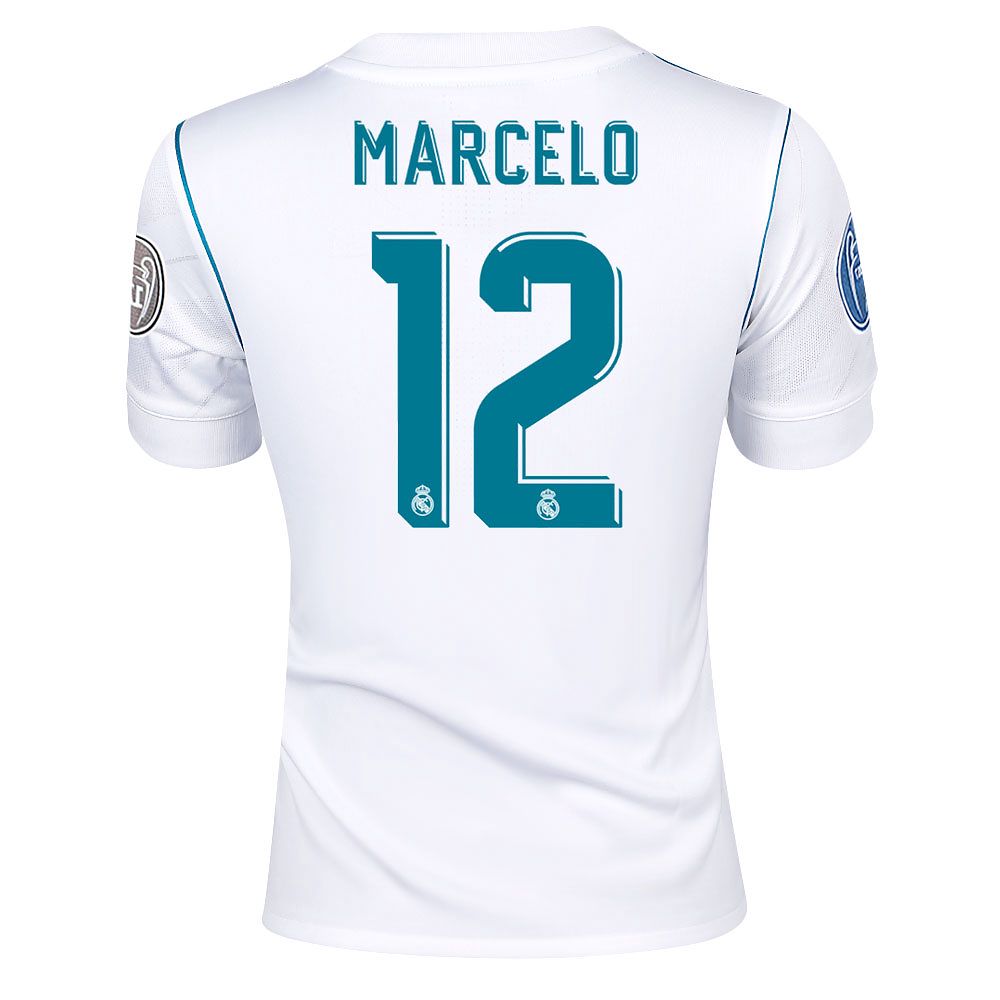 Camiseta 1ª Real Madrid 2017/2018 Marcelo UCL Junior - Fútbol Factory