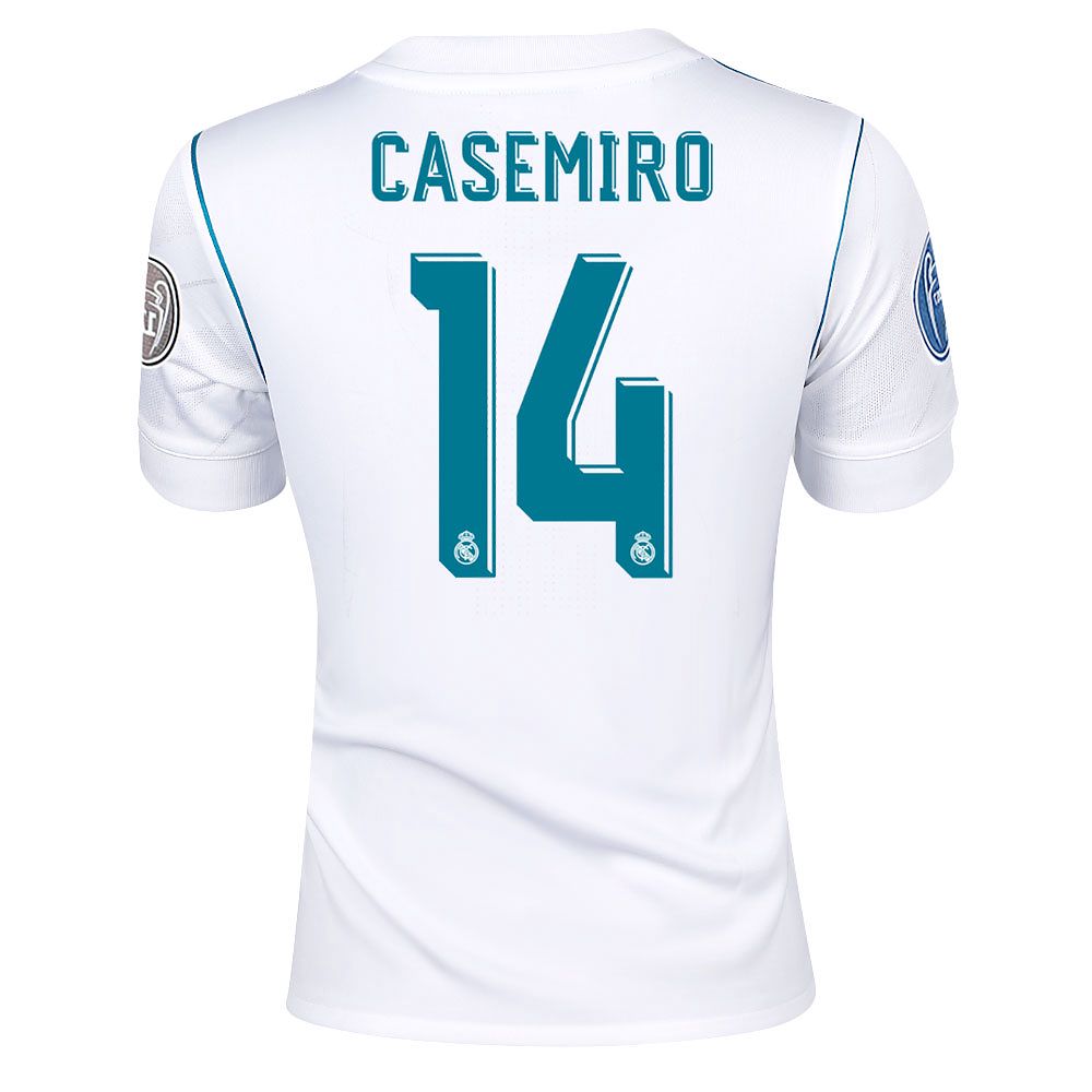 Camiseta 1ª Real Madrid 2017/2018 Casemiro UCL Junior - Fútbol Factory