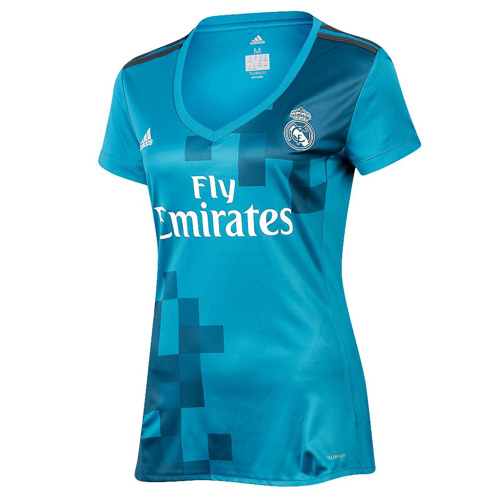 Camiseta 3ª Real Madrid 2017/2018 Mujer Azul - Fútbol Factory