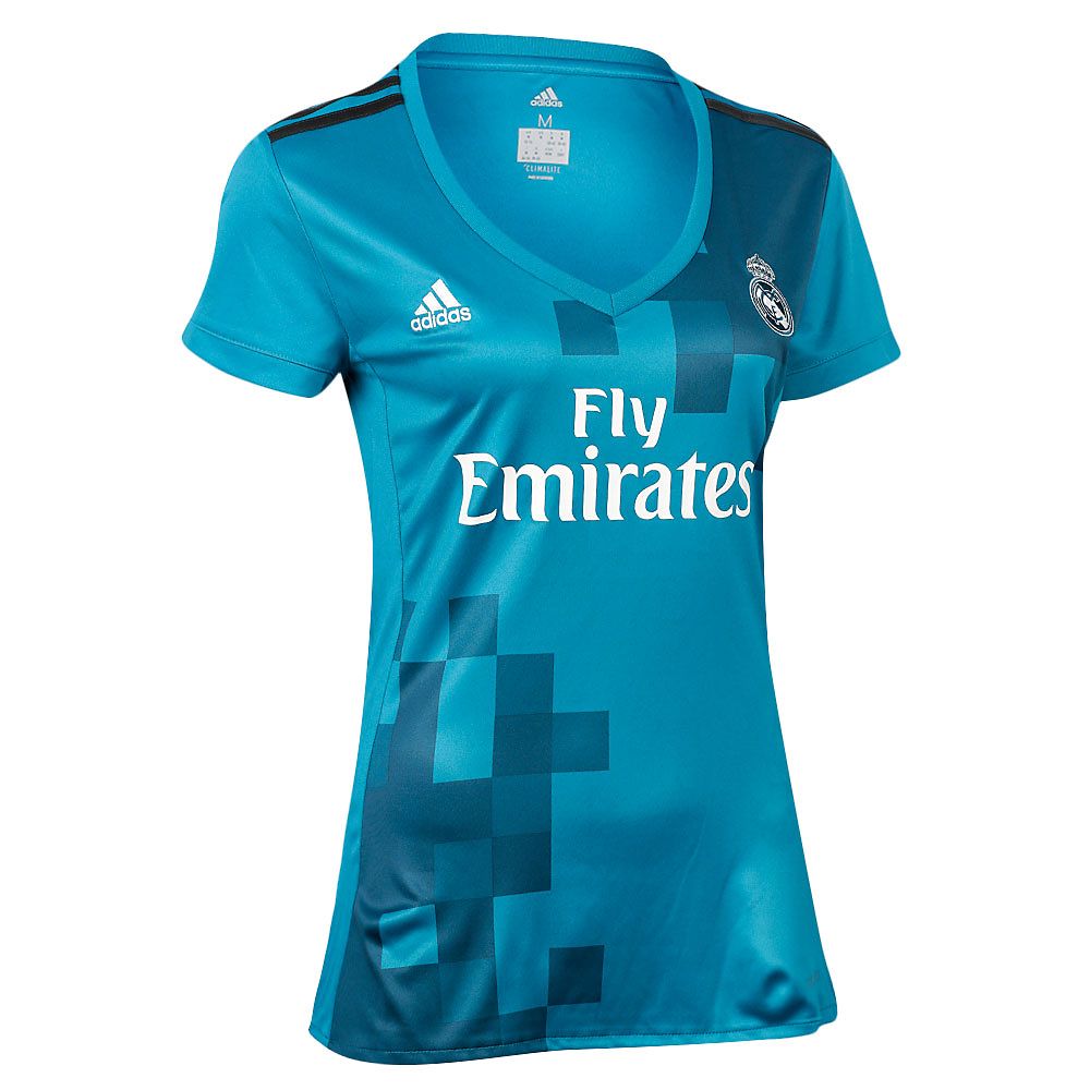 Camiseta 3ª Real Madrid 2017/2018 Mujer Azul - Fútbol Factory