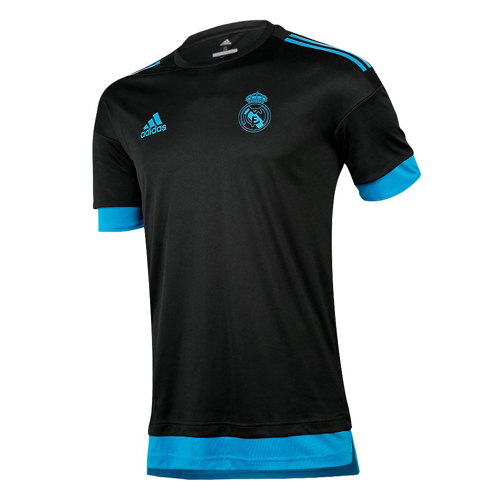 Camiseta Pre-Match Real Madrid 2017/2018 UCL Negro Azul - Fútbol Factory