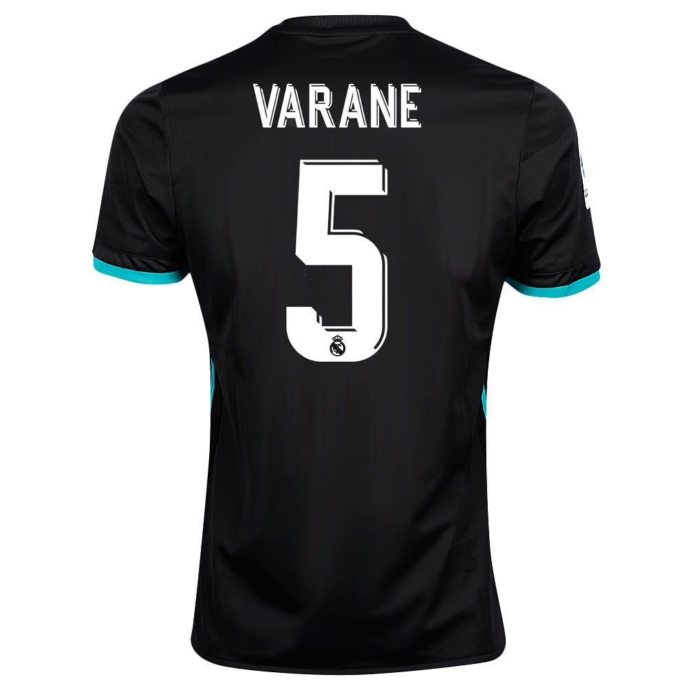 Camiseta 2ª Real Madrid 2017/2018 LaLiga Varane Negro - Fútbol Factory