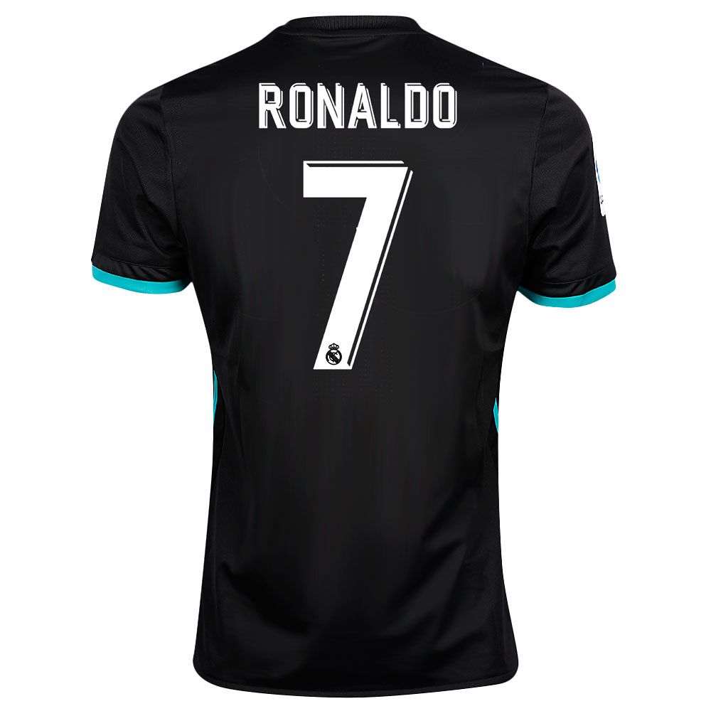 Camiseta 2ª Real Madrid 2017/2018 LaLiga Ronaldo Negro - Fútbol Factory