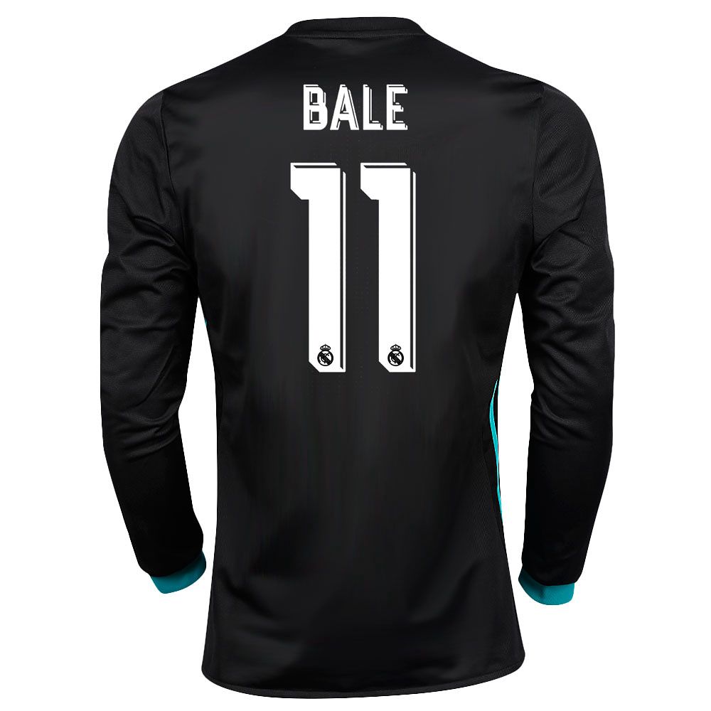 Camiseta 2ª Real Madrid 2017/2018 Bale Manga Larga Negro - Fútbol Factory