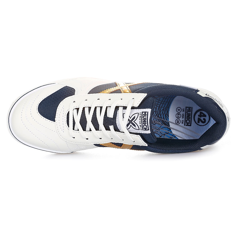 Zapatillas de Fútbol Sala Munich G-3 Pista IN Blanco - Fútbol Factory