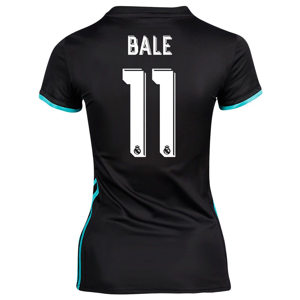 Camiseta 2ª Real Madrid 2017/2018 Bale Mujer Negro - Fútbol Factory