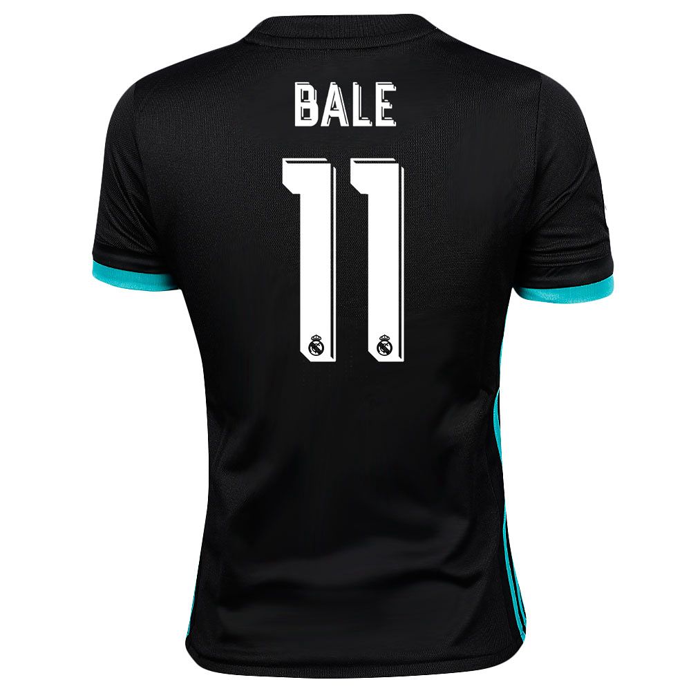 Camiseta 2ª Real Madrid 2017/2018 LaLiga Bale Junior Negro - Fútbol Factory
