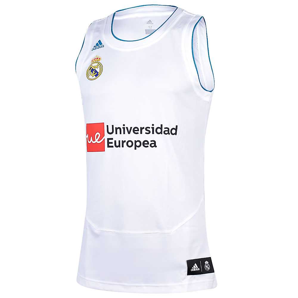 Camiseta 1ª Real Madrid 2017/2018 Baloncesto Blanco Camiseta 1ª Real Madrid 2017/2018 Baloncesto Blanco - Fútbol Factory