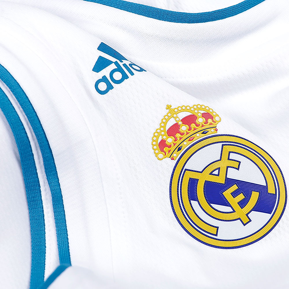 Camiseta 1ª Real Madrid 2017/2018 Baloncesto Blanco Camiseta 1ª Real Madrid 2017/2018 Baloncesto Blanco - Fútbol Factory