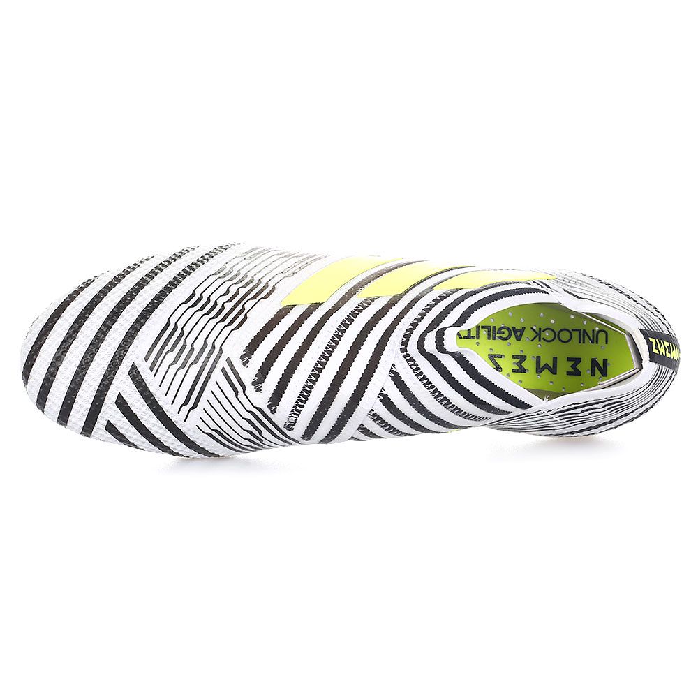Botas de Fútbol Nemeziz 17+ 360 Agility FG Blanco Negro - Fútbol Factory