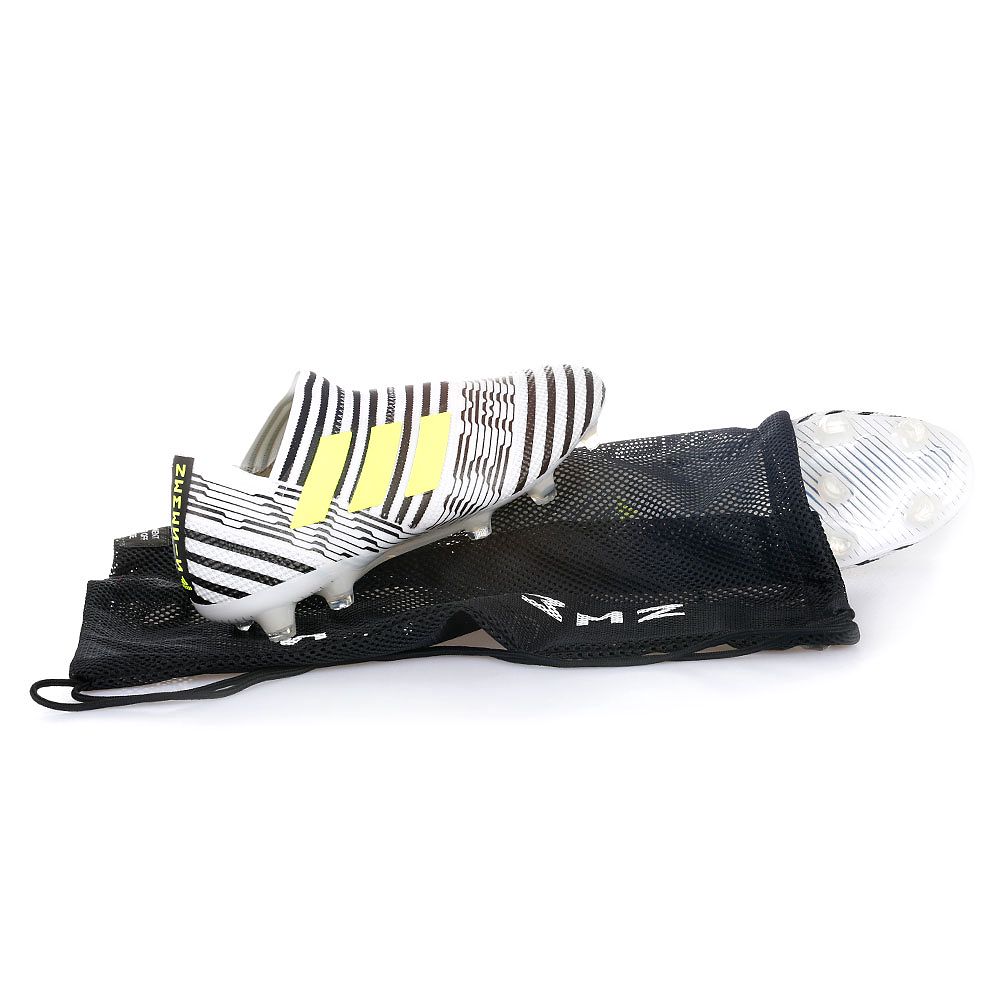 Botas de Fútbol Nemeziz 17+ 360 Agility FG Blanco Negro - Fútbol Factory