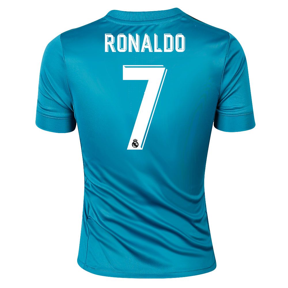 Camiseta 3ª Real Madrid 2017/2018 Ronaldo Junior Azul - Fútbol Factory