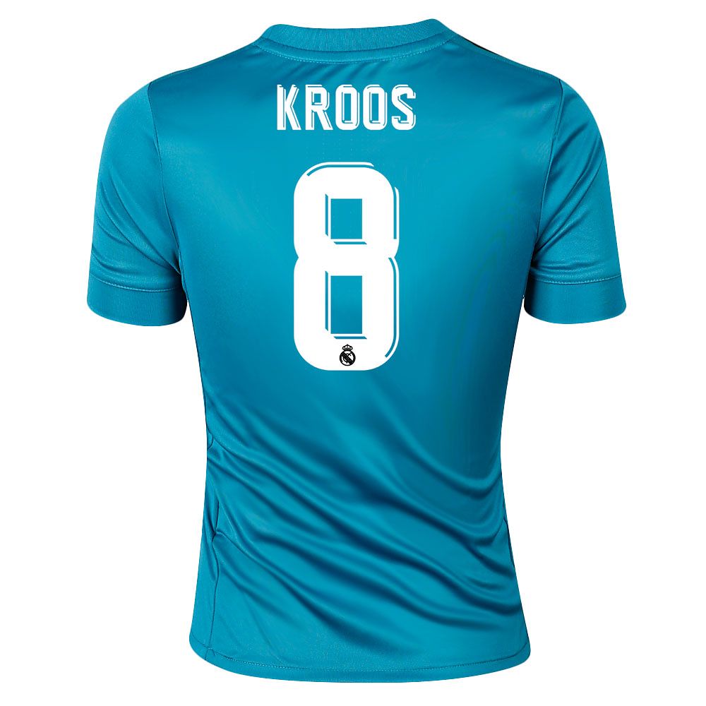 Camiseta 3ª Real Madrid 2017/2018 Kroos Junior Azul - Fútbol Factory