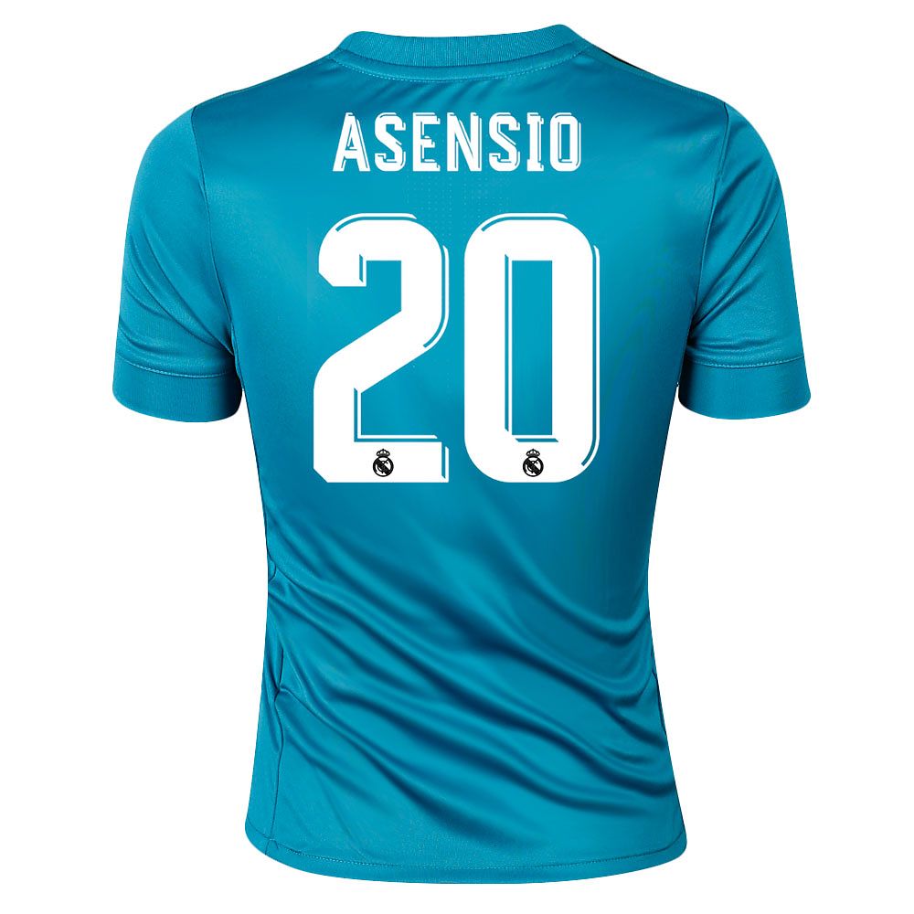 Camiseta 3ª Real Madrid 2017/2018 Asensio Junior Azul - Fútbol Factory