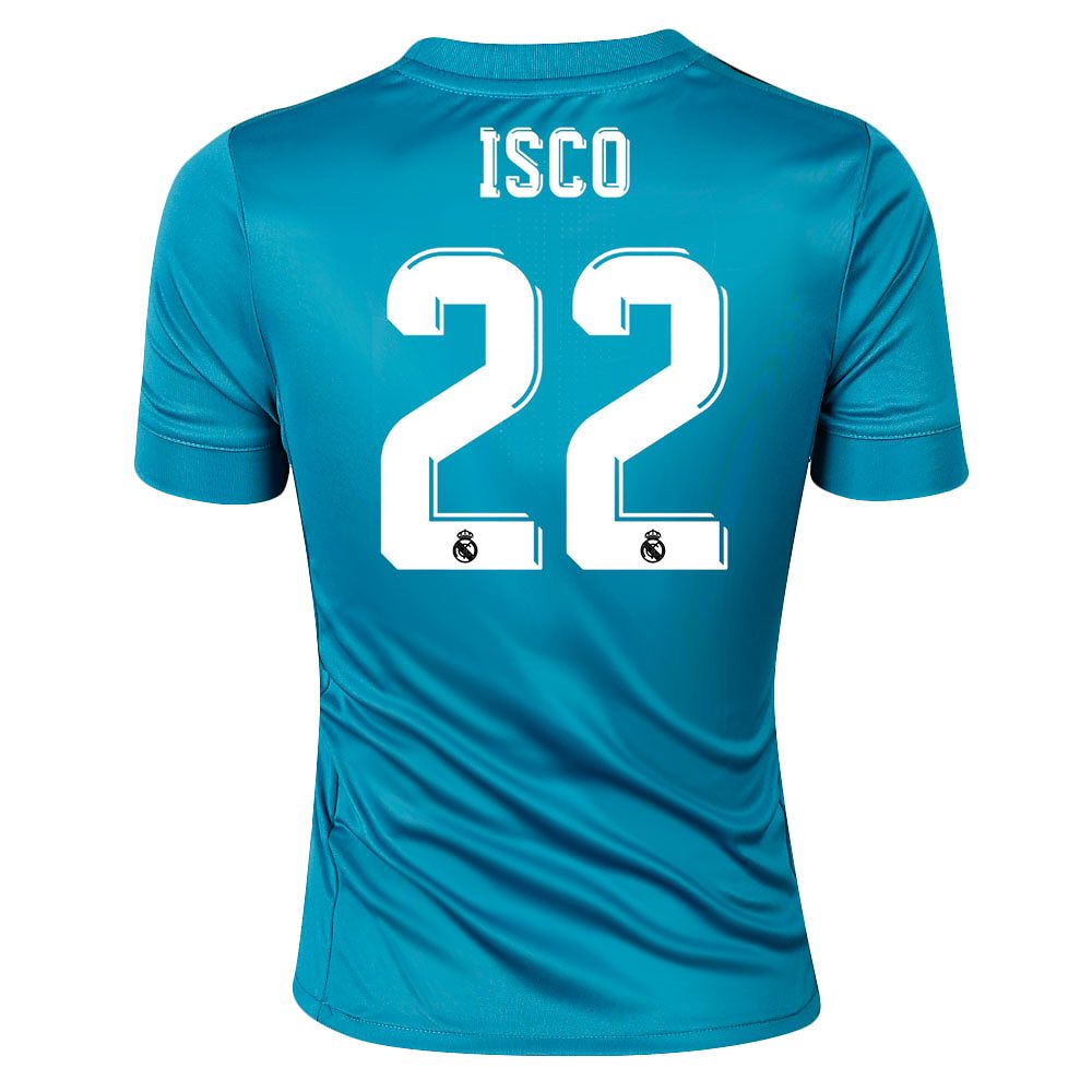 Camiseta 3ª Real Madrid 2017/2018 Isco Junior Azul - Fútbol Factory