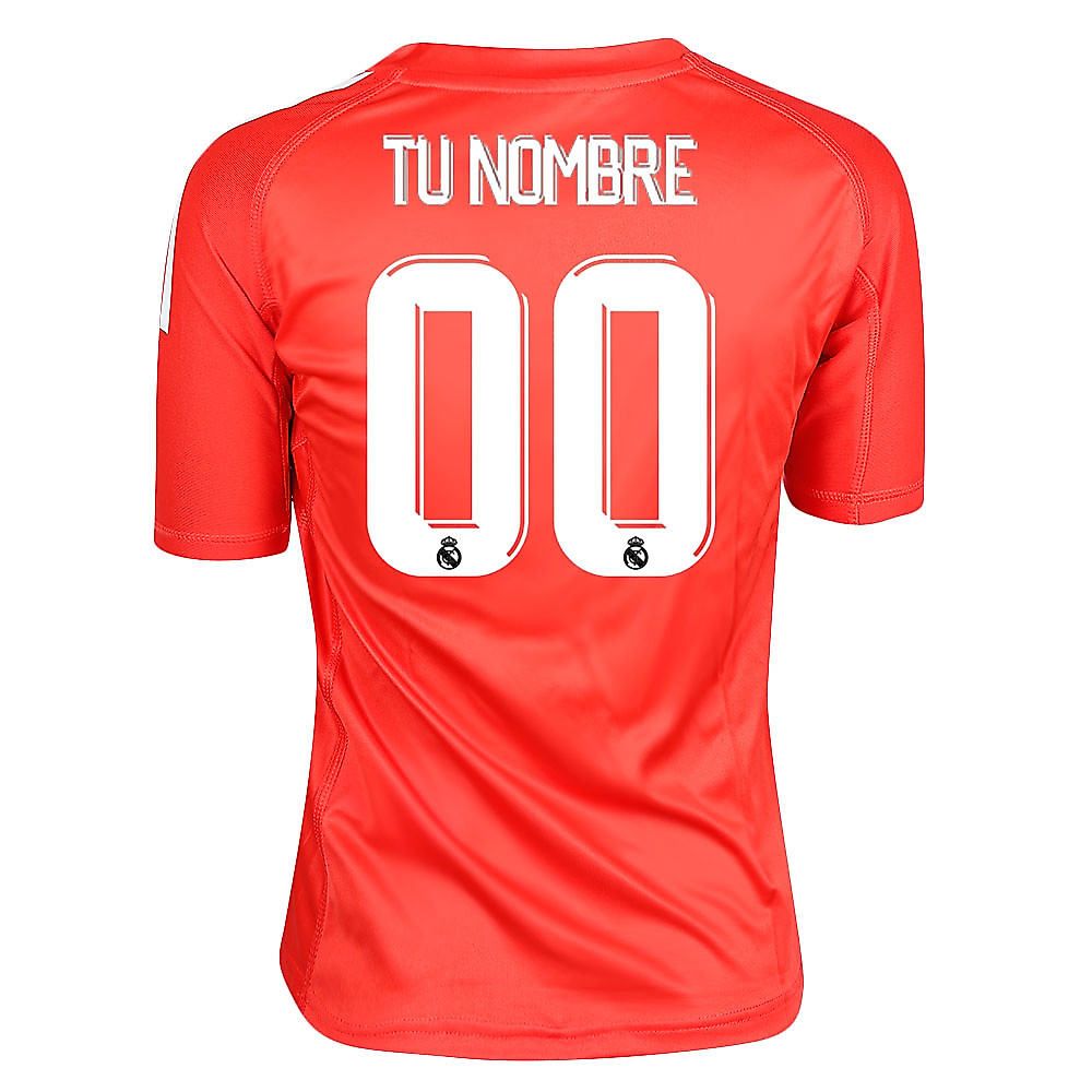Camiseta 2ª Real Madrid 2017/2018 Personalizado Portero Junior Rojo - Fútbol Factory