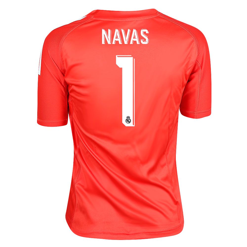 Camiseta 2ª Real Madrid 2017/2018 Navas Portero Junior Rojo - Fútbol Factory