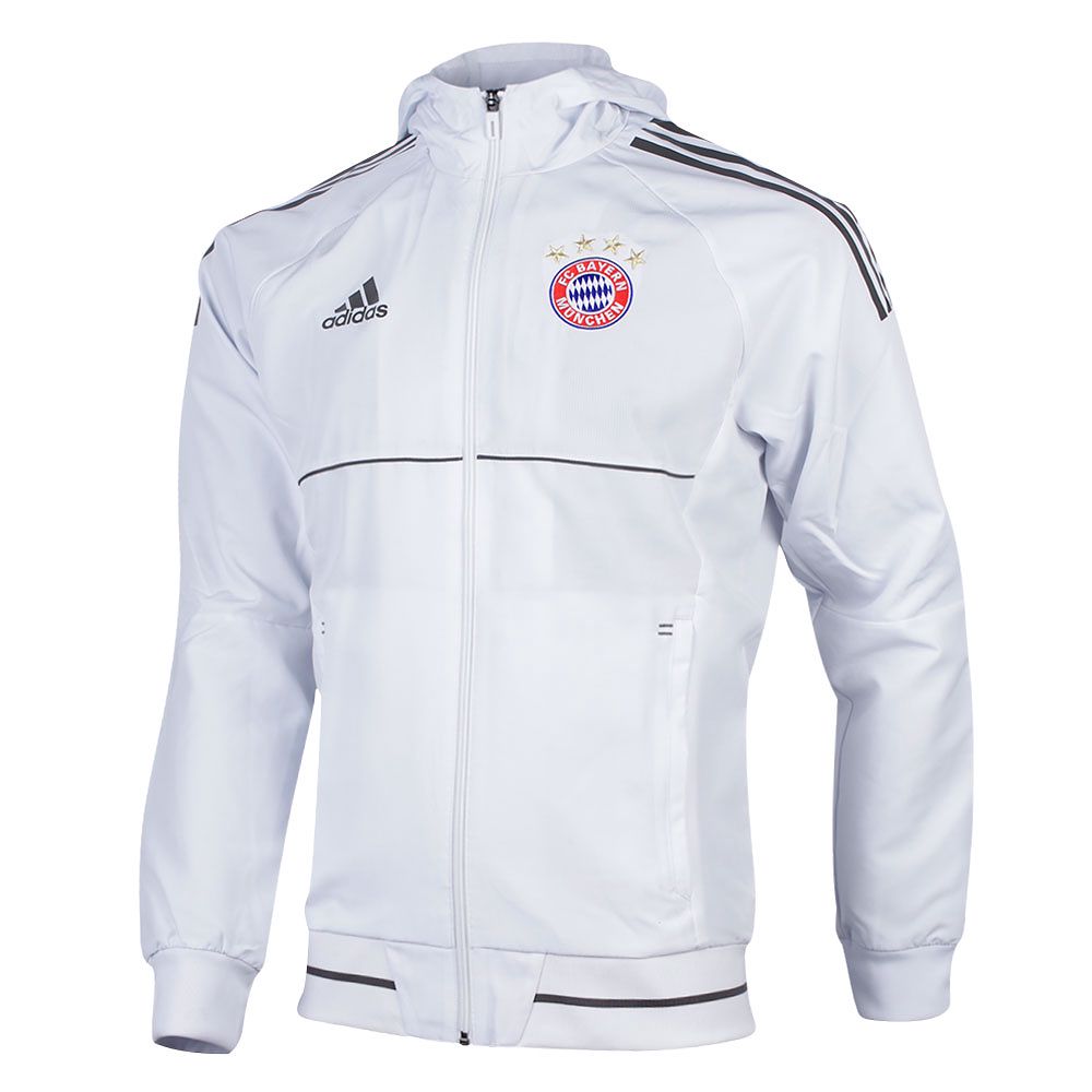 Chándal Pre-Match Bayern Munich 2017/2018 UCL Blanco Gris - Fútbol Factory