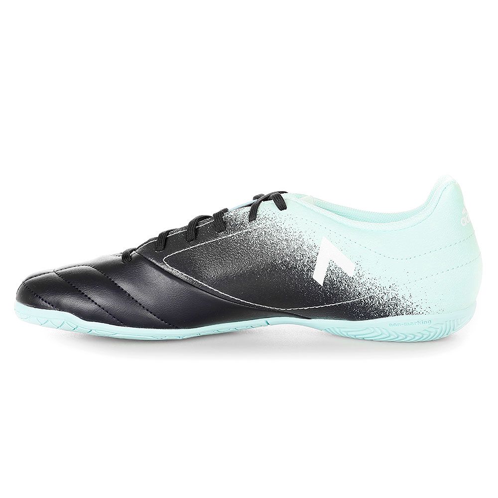Zapatillas de Fútbol Sala ACE 17.4 IN Celeste Negro - Fútbol Factory