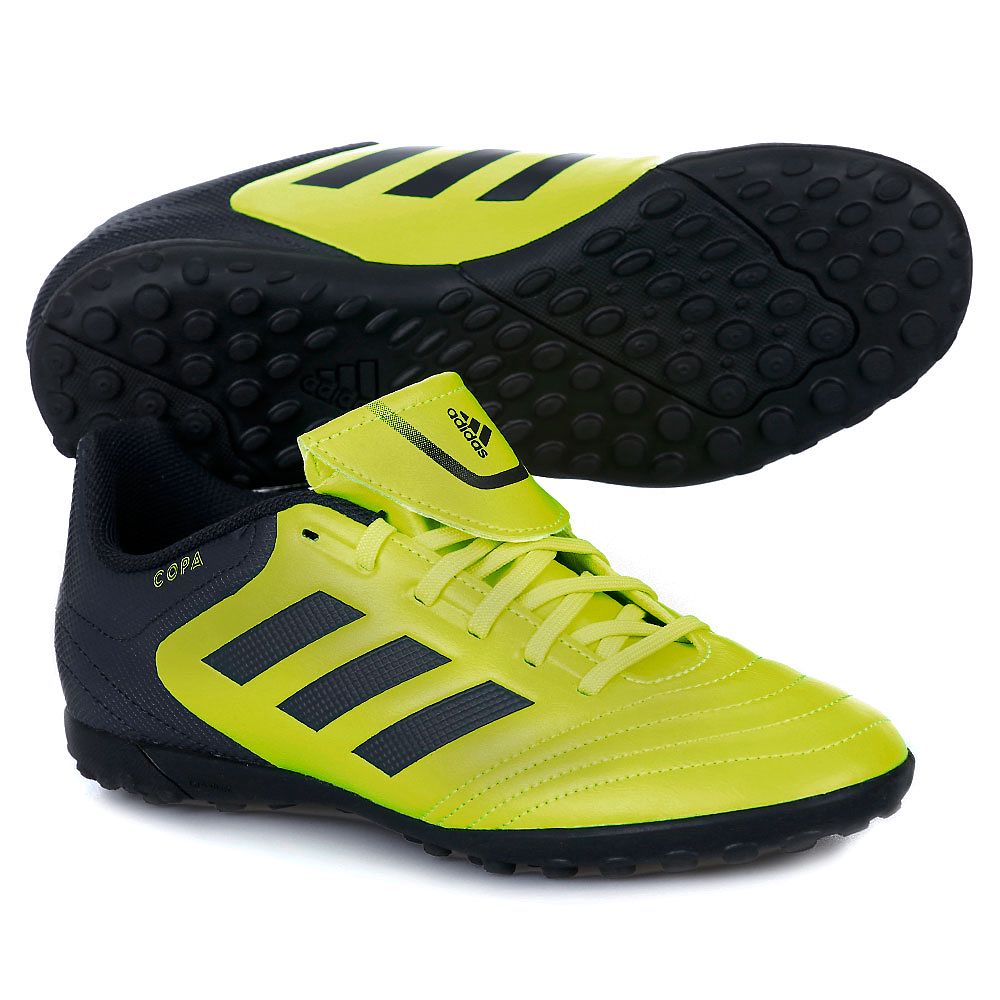Botas de Fútbol Copa 17.4 Multitaco Junior Amarillo Negro - Fútbol Factory