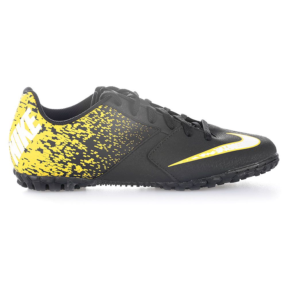 Botas de Fútbol BombaX Turf Junior Negro Amarillo - Fútbol Factory