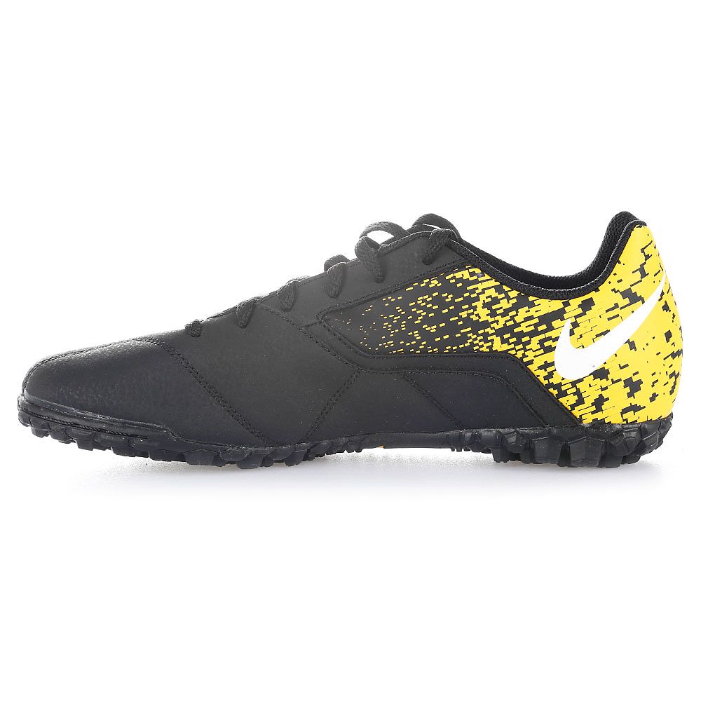 Botas de Fútbol BombaX Turf Junior Negro Amarillo - Fútbol Factory