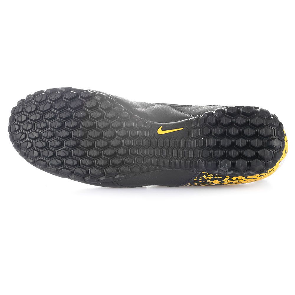 Botas de Fútbol BombaX Turf Junior Negro Amarillo - Fútbol Factory