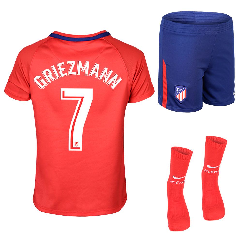 Conjunto 1ª Atlético de Madrid 2017/2018 Griezmann Infantil - Fútbol Factory