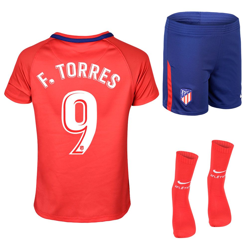 Conjunto 1ª Atlético de Madrid 2017/2018 F. Torres Infantil - Fútbol Factory