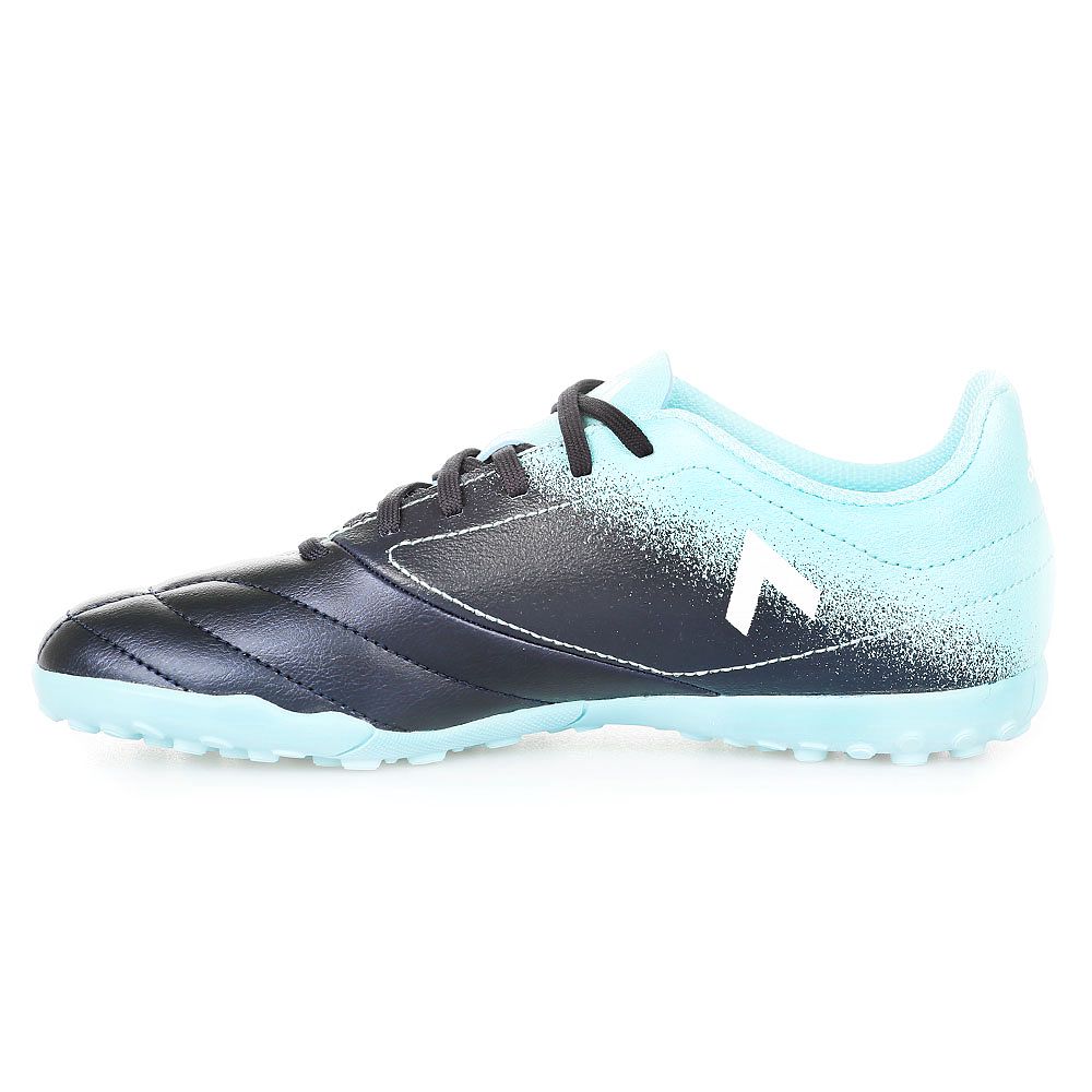 Botas de Fútbol ACE 17.4 Multitaco Junior Celeste Negro - Fútbol Factory