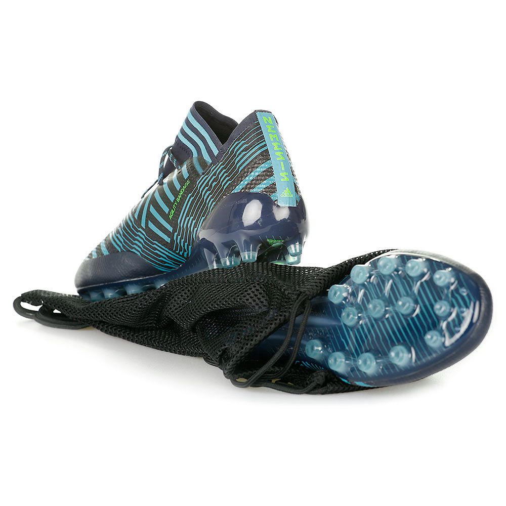 Botas de Fútbol Nemeziz 17.1 AG Azul Negro - Fútbol Factory