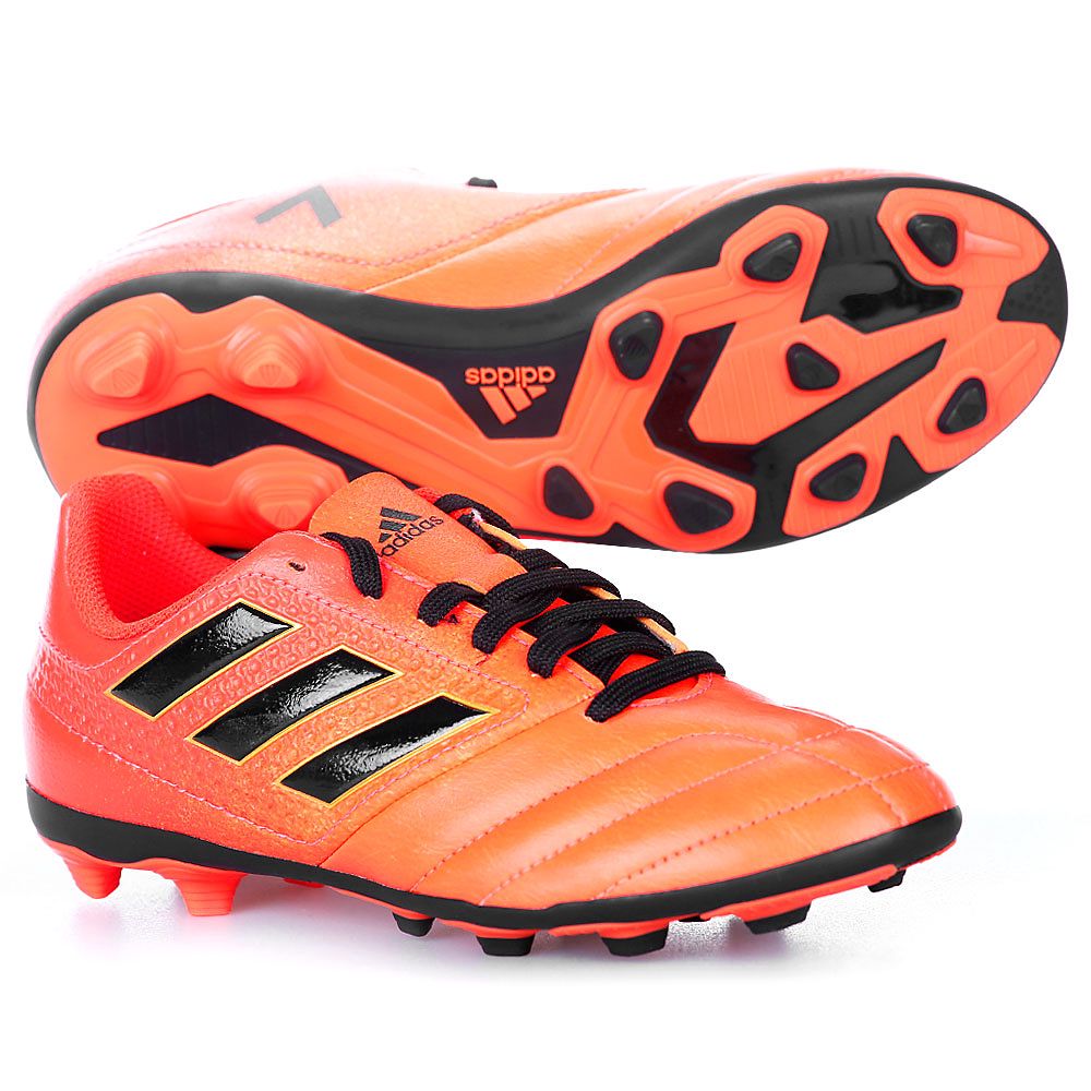 Botas de Fútbol ACE 17.4 FxG Junior Naranja Negro - Fútbol Factory