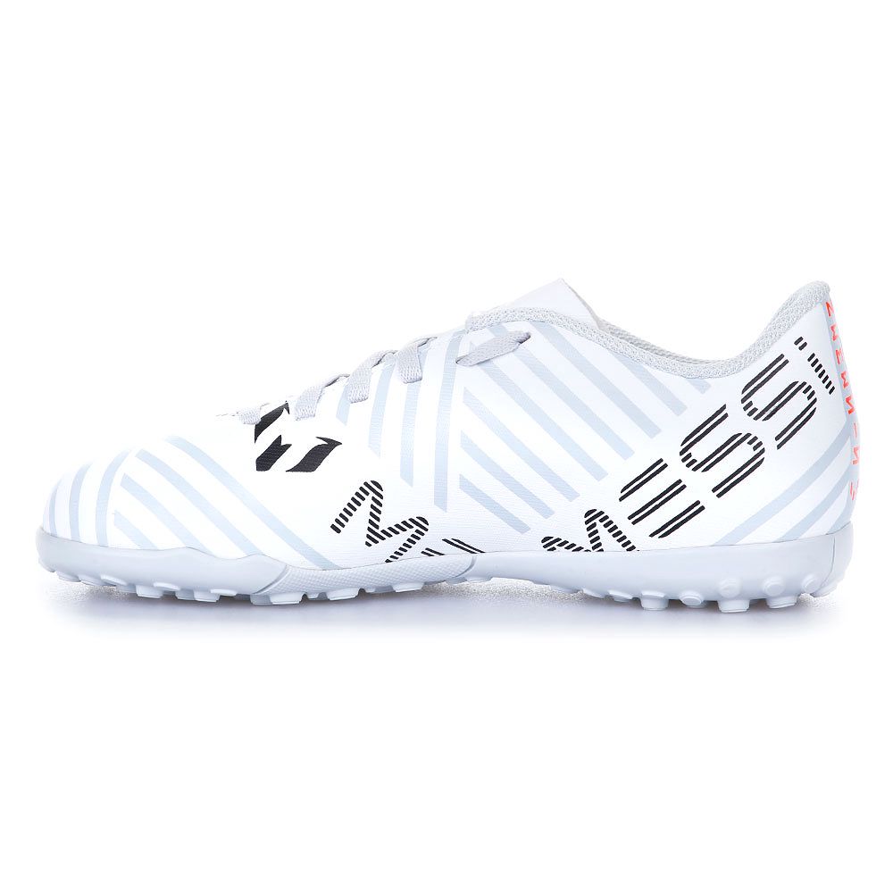 Botas de Fútbol Nemeziz Messi 17.4 Turf Junior Blanco Naranja - Fútbol Factory