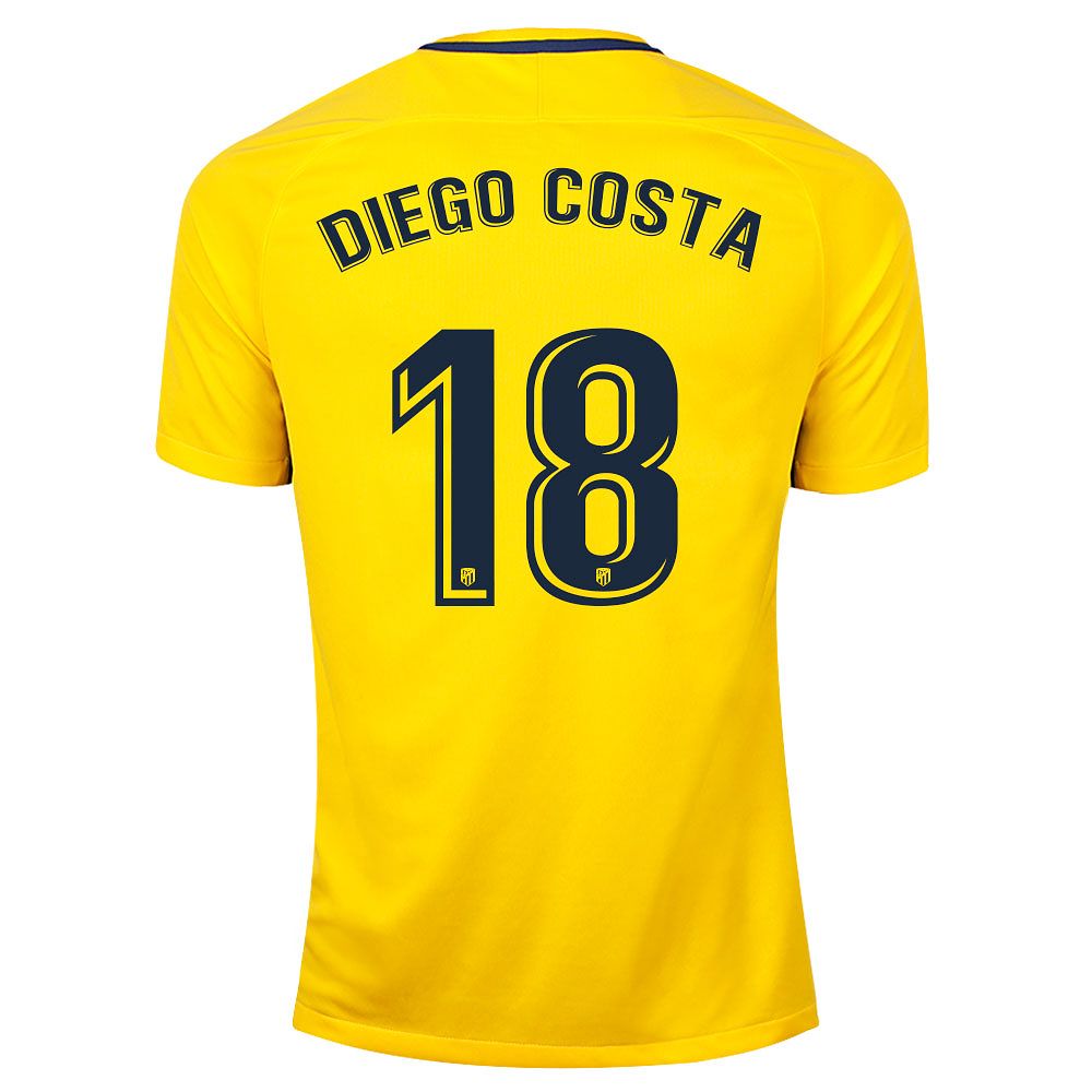 Camiseta 2ª Atlético de Madrid 2017/2018 Diego Costa Stadium Amarilla - Fútbol Factory