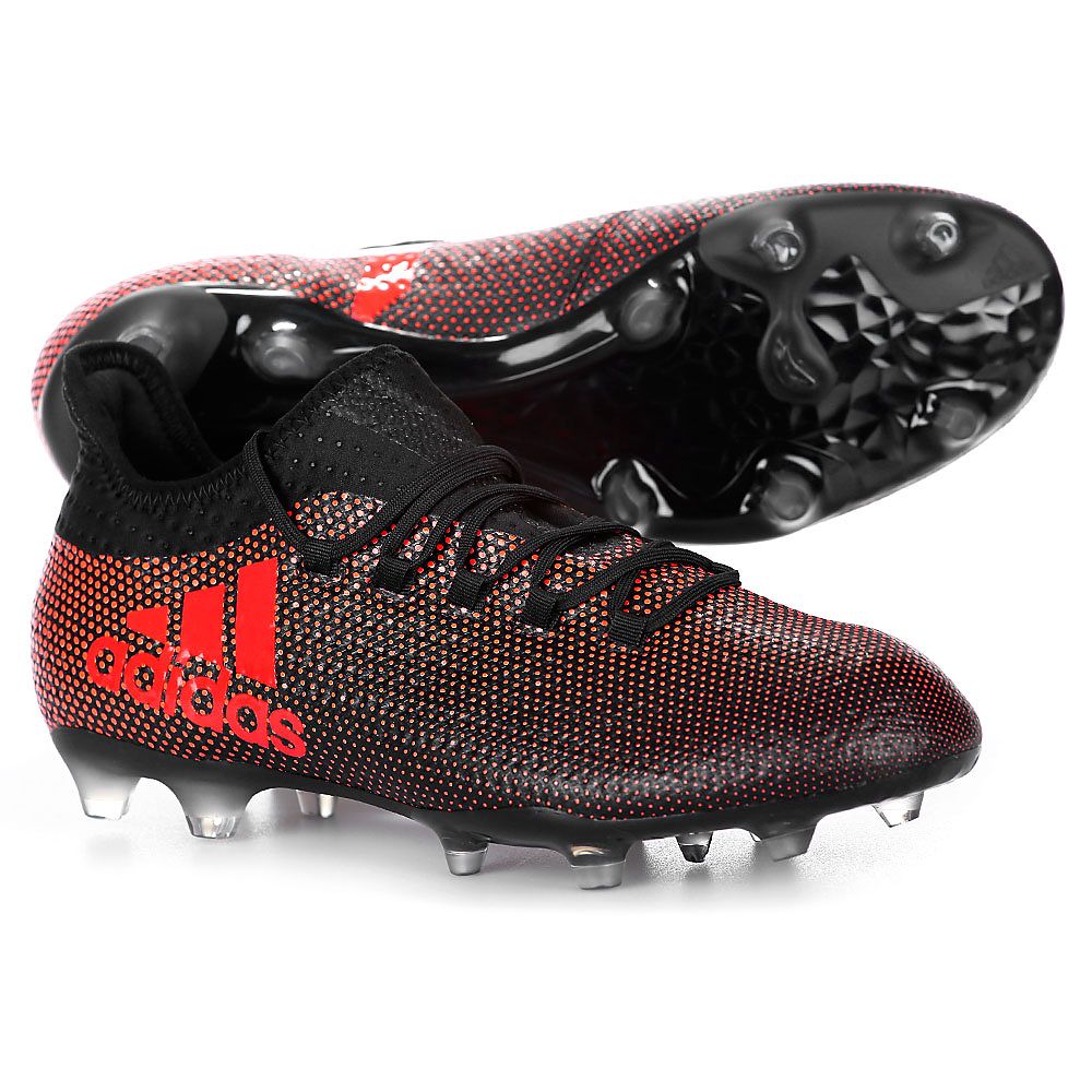 Botas de Fútbol X 17.2 FG Negro Naranja - Fútbol Factory