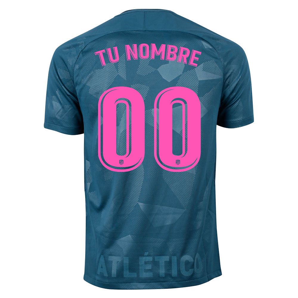 Camiseta 3ª Atlético de Madrid 2017/2018 Personalizado Stadium Azul - Fútbol Factory