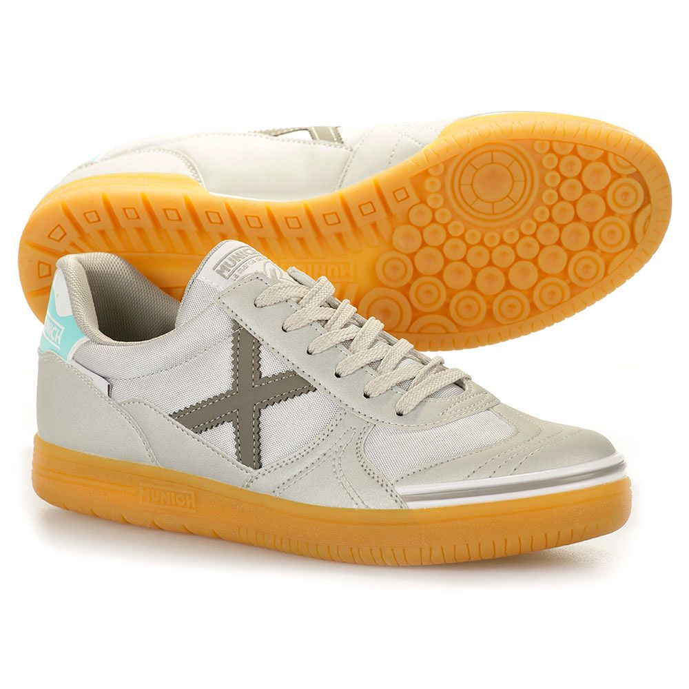 Zapatillas de Fútbol Sala Munich G-3 Basic Pista IN Gris - Fútbol Factory