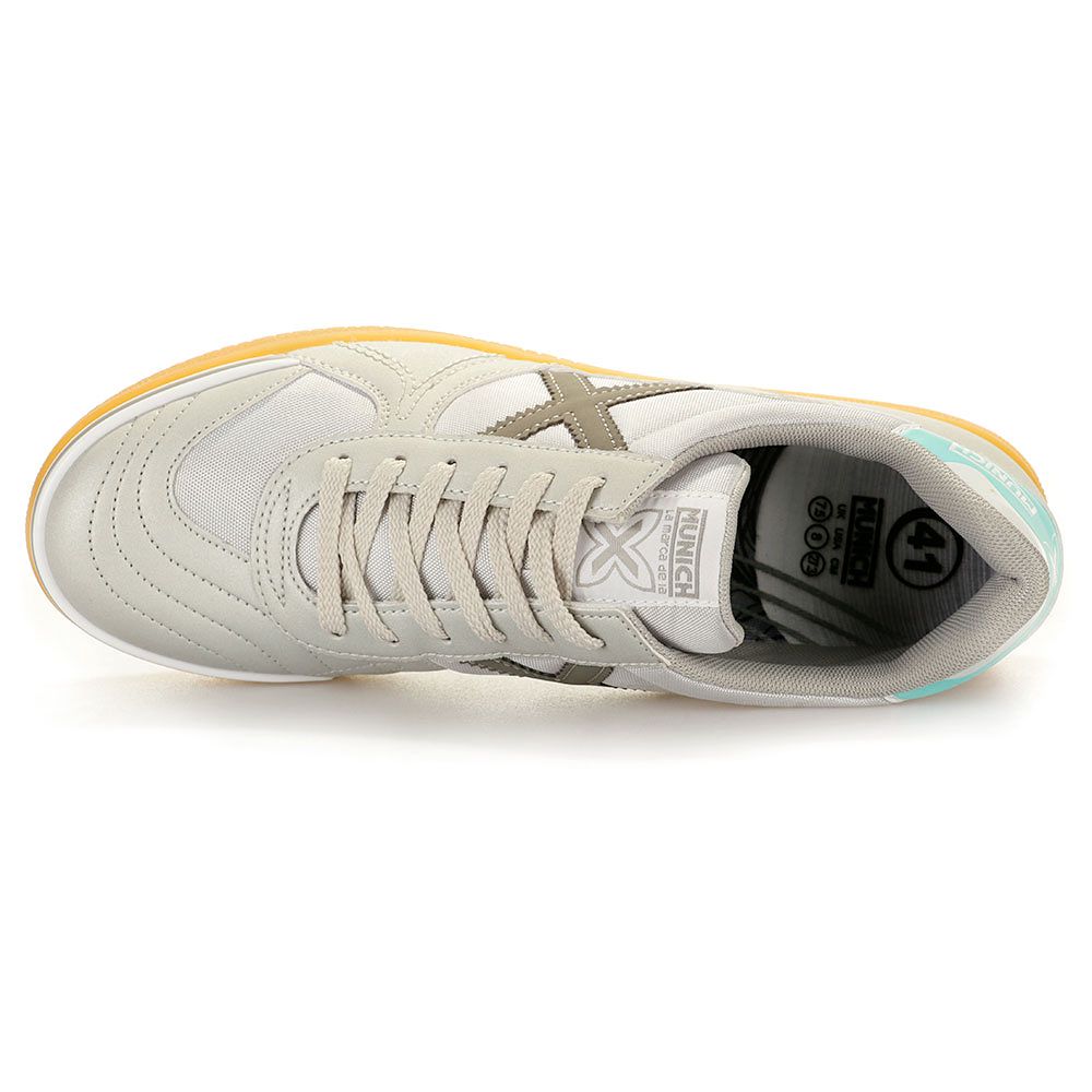 Zapatillas de Fútbol Sala Munich G-3 Basic Pista IN Gris - Fútbol Factory