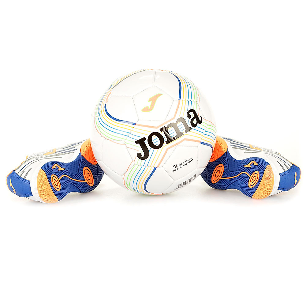 Zapatillas de Fútbol Sala Tactil Junior Blanco Naranja - Fútbol Factory