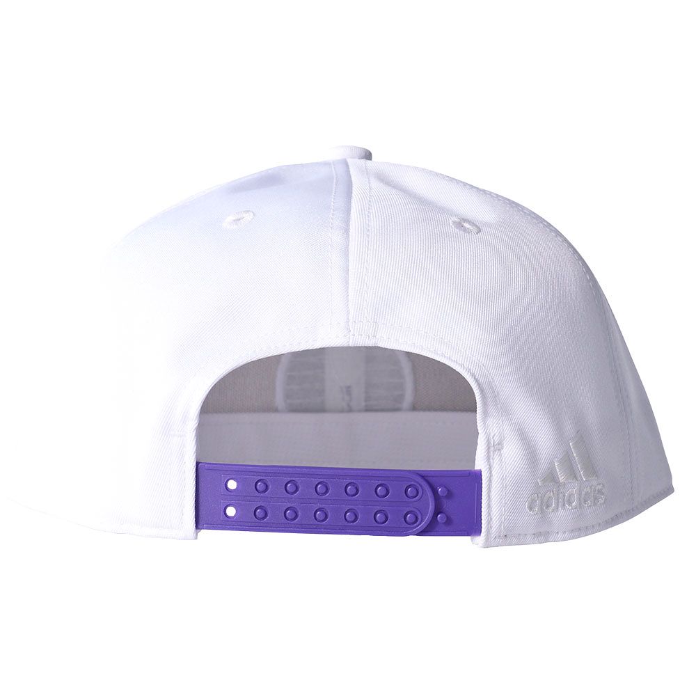 Gorra Real Madrid 2016/2017 Plana Junior Blanco Morado - Fútbol Factory