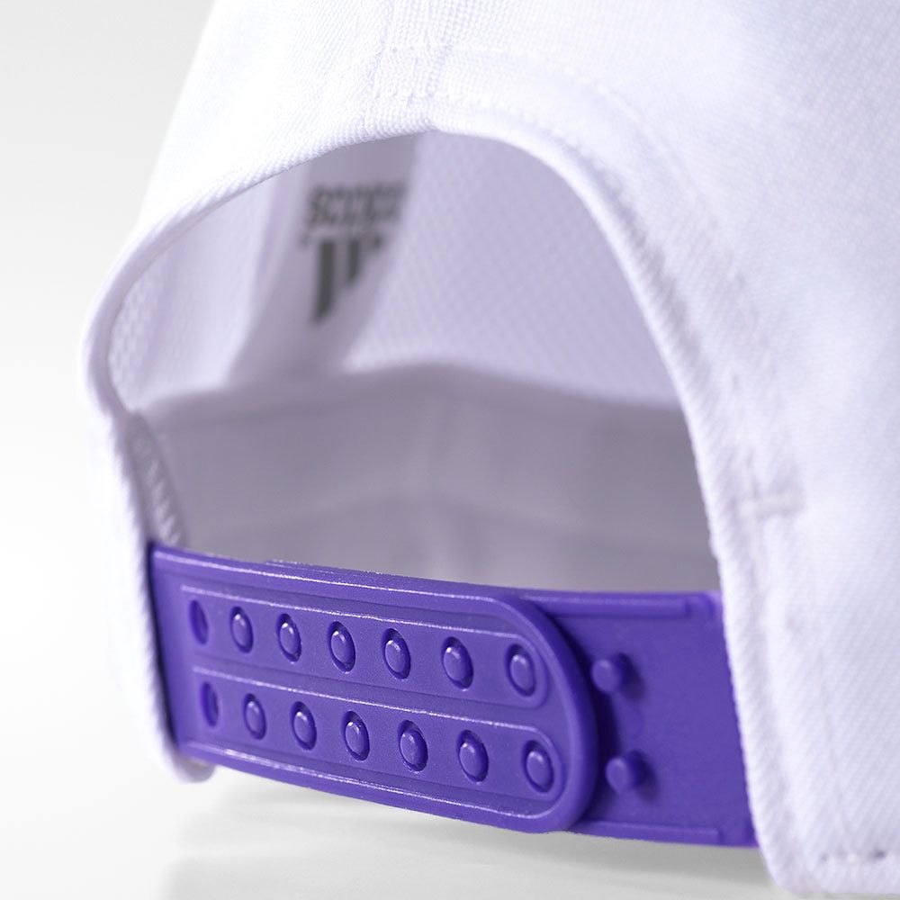 Gorra Real Madrid 2016/2017 Plana Junior Blanco Morado - Fútbol Factory